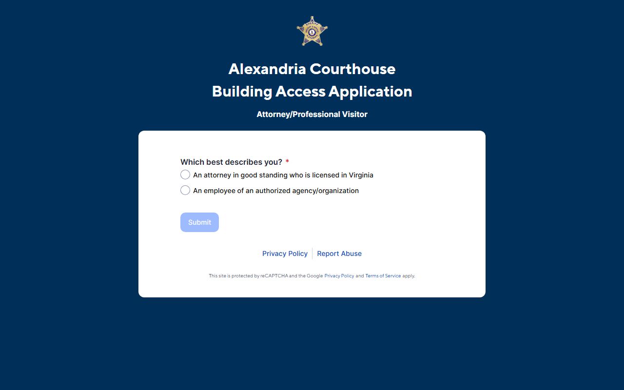Alexandria courthouse electronics pass application form
