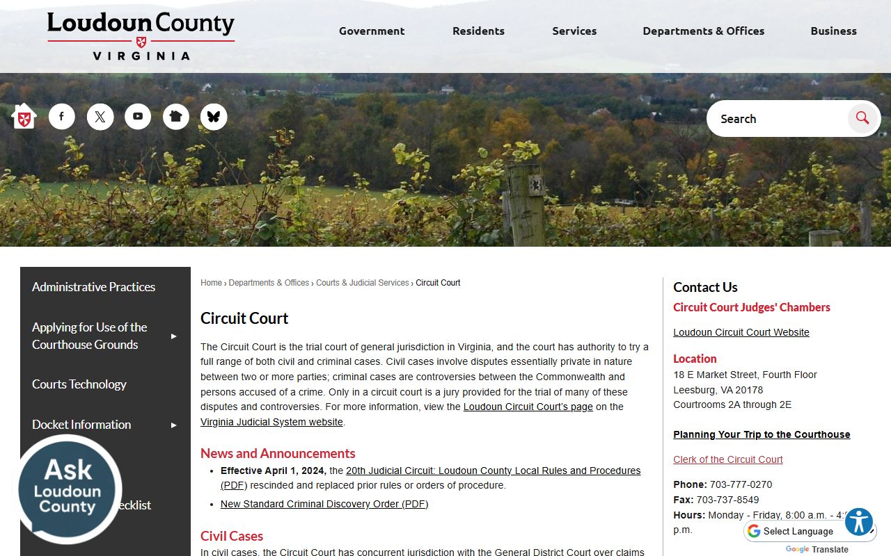 Leesburg deed records - Loudoun County Circuit Court land record information