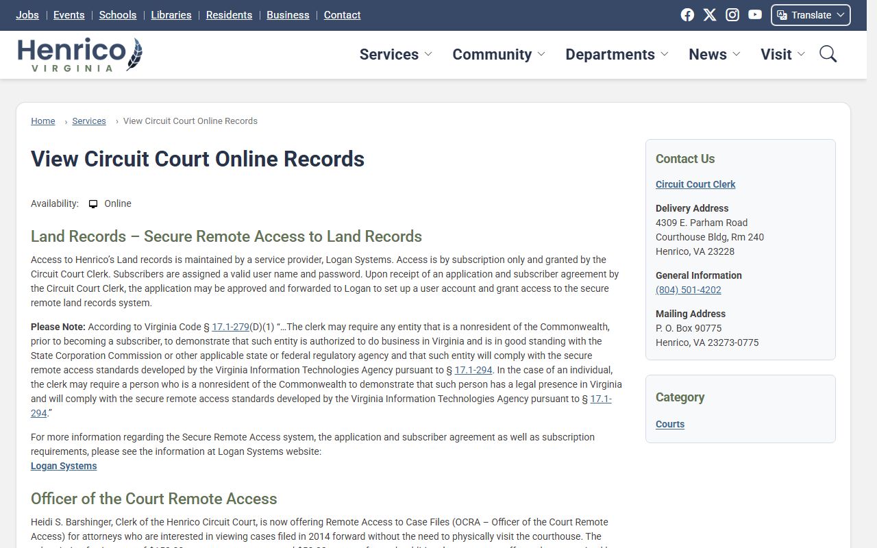 Henrico County deed records