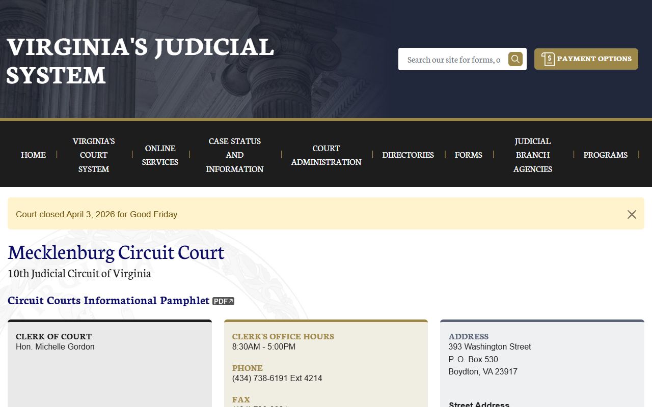 Mecklenburg County Circuit Court deed records