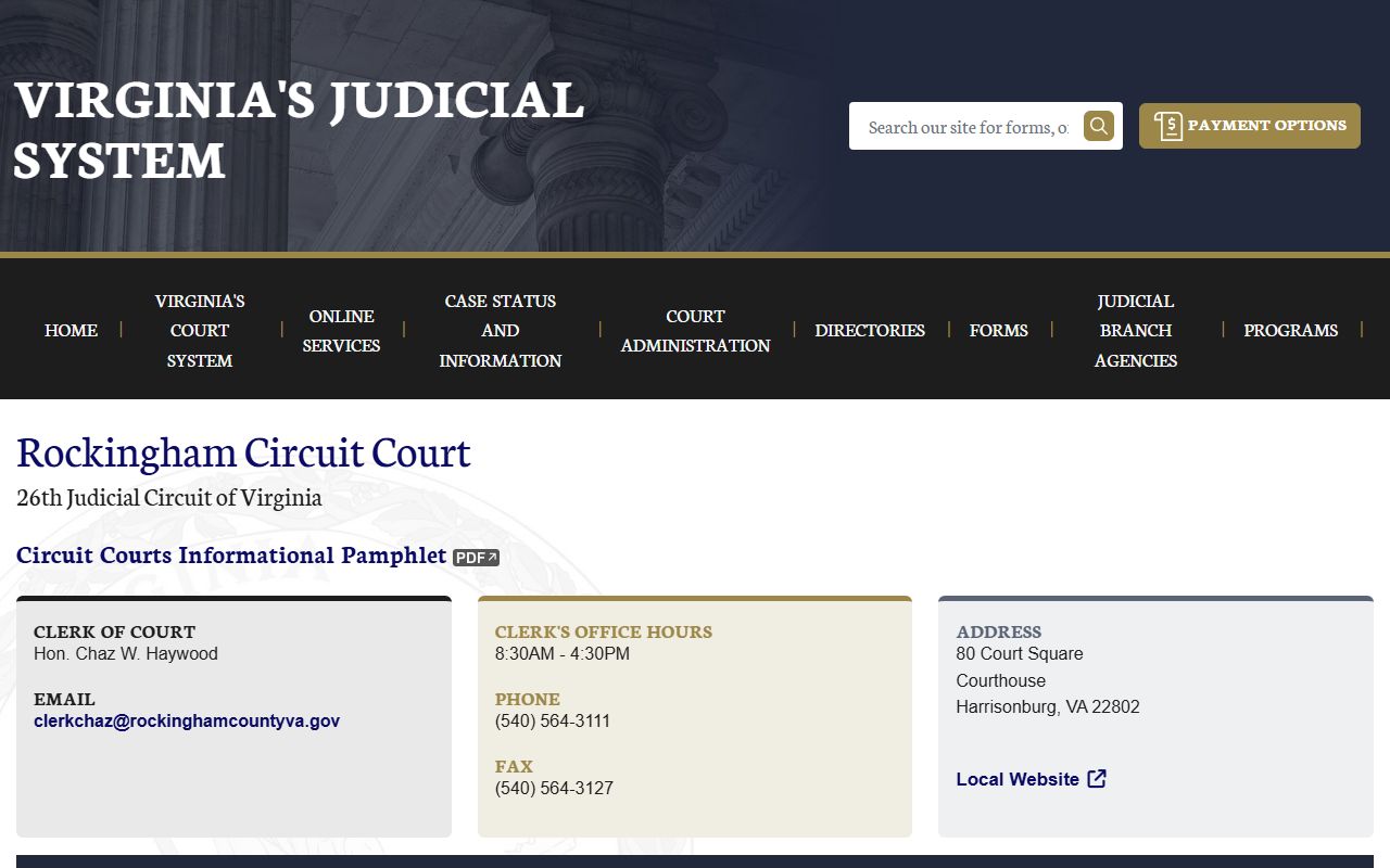 Rockingham County Circuit Court deed records page
