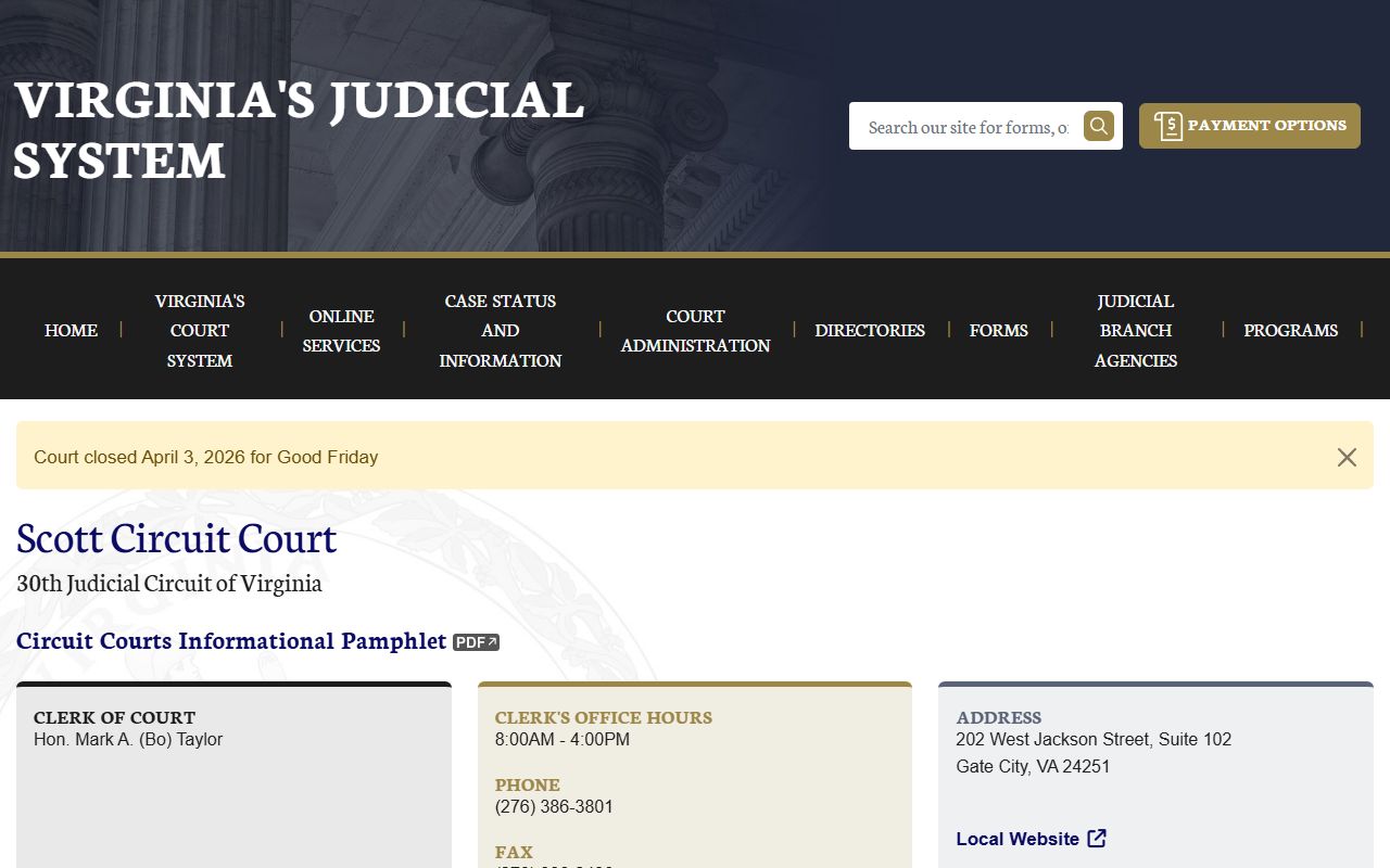 Scott County Circuit Court deed records page