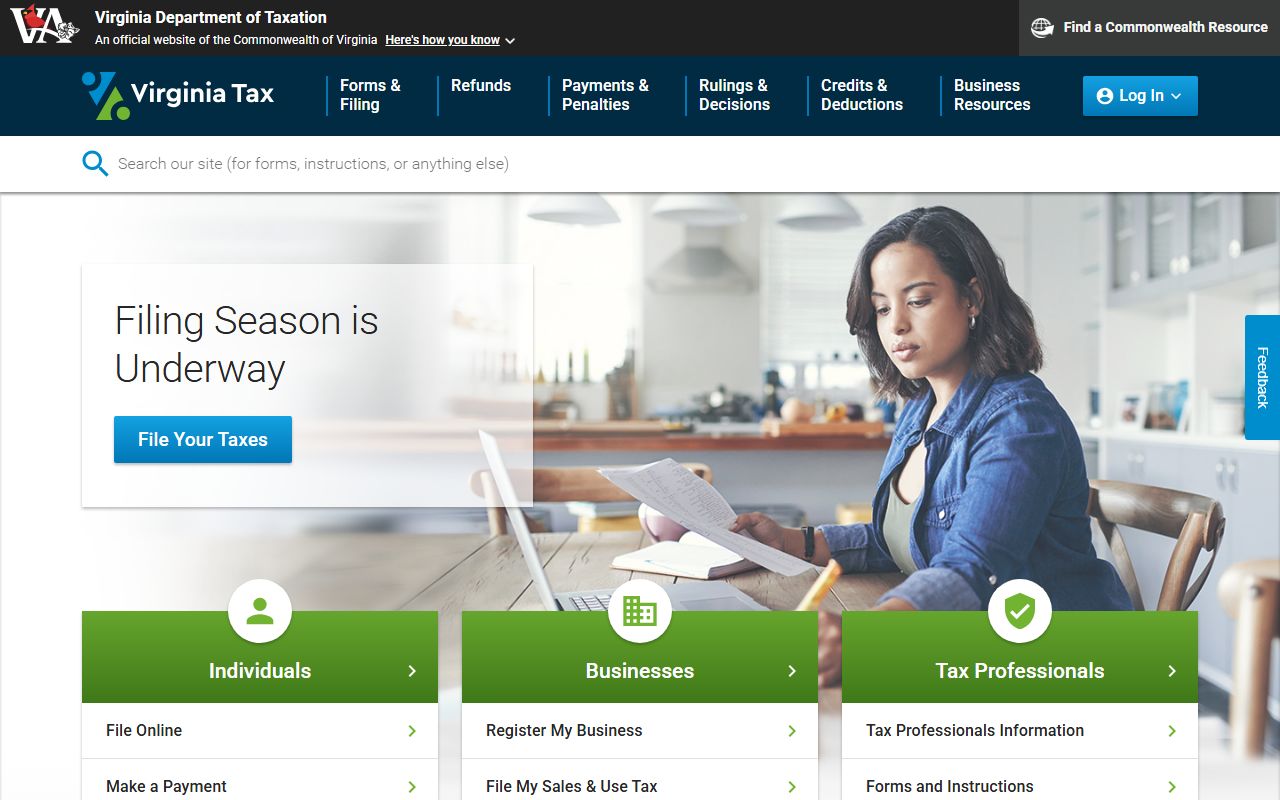 Virginia Department of Taxation recordation tax for deed records