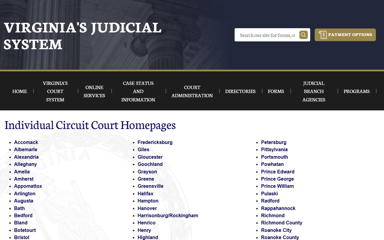 Virginia circuit court clerks directory for deed records